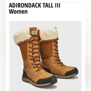 UGG Adirondack Tall III Women's Boots - Brown and Cream